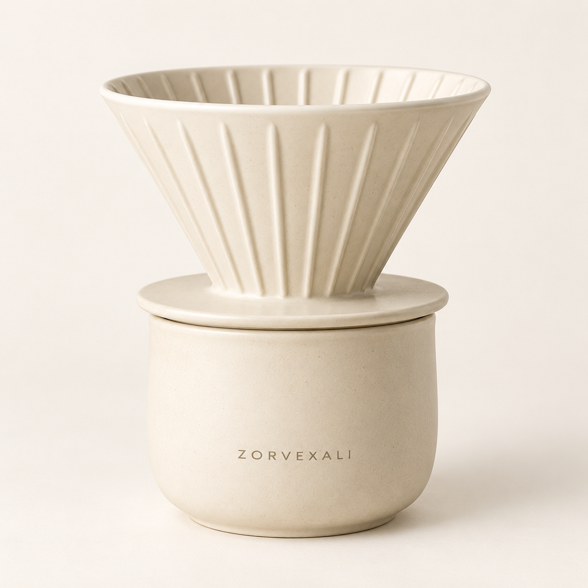 ZORVEXALI Stoneware Pour Over Coffee Dripper